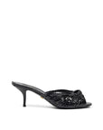 Dolce & Gabbana Black Leather Di Pitone Sandal