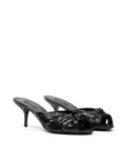 Dolce & Gabbana Black Leather Di Pitone Sandal