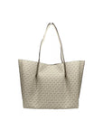 Michael Kors Emilia Large Signature PVC Tote Bag Purse Light Cream