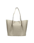 Michael Kors Emilia Large Signature PVC Tote Bag Purse Light Cream