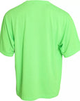 Dolce & Gabbana Green Embossed Logo Crew Neck Neon T-shirt