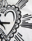 Dolce & Gabbana White Sacred Heart Short Sleeve Men T-shirt