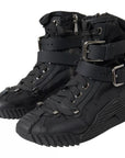Dolce & Gabbana Black Nylon NS1 High Top Sneakers Shoes