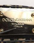 Dolce & Gabbana Multicolor Leopard Jacquard DG Logo Crossbody Bag
