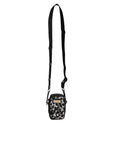 Dolce & Gabbana Multicolor Camouflage Jacquard Logo Plaque Crossbody Bag