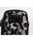 Dolce & Gabbana Multicolor Camouflage Jacquard Logo Plaque Crossbody Bag