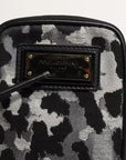 Dolce & Gabbana Multicolor Camouflage Jacquard Logo Plaque Crossbody Bag