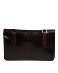 Dolce & Gabbana Maroon Horse Leather Logo Plaque Mini Crossbody Bag