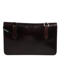 Dolce & Gabbana Maroon Horse Leather Logo Plaque Mini Crossbody Bag