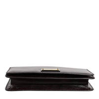 Dolce & Gabbana Maroon Horse Leather Logo Plaque Mini Crossbody Bag