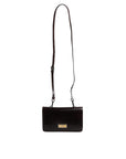 Dolce & Gabbana Maroon Horse Leather Logo Plaque Mini Crossbody Bag