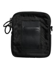 Dolce & Gabbana Black Logo Print Scuba Crossbody Shoulder Bag