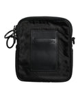 Dolce & Gabbana Black Logo Print Scuba Crossbody Shoulder Bag