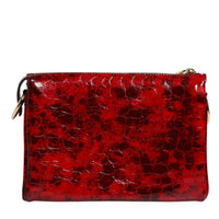 Dolce & Gabbana Red Exotic Leather DG Logo Women Crossbody Bag