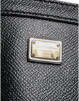 Dolce & Gabbana Black Leather Miss Escape Shopping Tote Bag