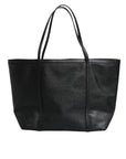 Dolce & Gabbana Black Leather Miss Escape Shopping Tote Bag