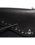 Dolce & Gabbana Black Small Leather Studded Shoulder Crossbody Bag