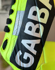 Dolce & Gabbana Neon Green Logo Tape Low Top Sneakers Shoes