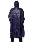 Dolce & Gabbana Dark Blue Cotton Hooded Men Raincoat Jacket