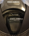 Dolce & Gabbana Black Lambskin Full Zip Biker Blouson Jacket