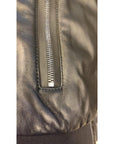 Dolce & Gabbana Black Lambskin Full Zip Biker Blouson Jacket