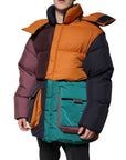 Dolce & Gabbana Multicolor Quilted Hooded Puffer Jacket