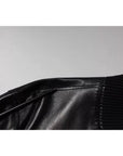 Dolce & Gabbana Black Leather Full Zip Biker Blouson Jacket