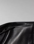 Dolce & Gabbana Black Leather Full Zip Biker Blouson Jacket