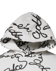 Dolce & Gabbana White Logo Cotton Hooded Sweatshirt Sweater