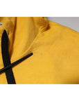 Dolce & Gabbana Yellow Logo Full Zip Hooded Sweatshirt Sweater