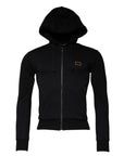 Dolce & Gabbana Black Logo Full Zip Hooded Sweatshirt Sweater