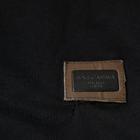 Dolce & Gabbana Black Logo Full Zip Hooded Sweatshirt Sweater