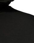 Dolce & Gabbana Black Cotton Hooded DG Shield Pullover Sweater