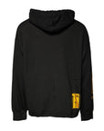 Dolce & Gabbana Black Cotton Hooded DG Shield Pullover Sweater
