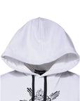 Dolce & Gabbana White Sacred Heart Hooded Sweatshirt Sweater