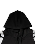 Dolce & Gabbana Black White Logo Hooded Sweatshirt Sweater