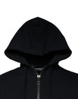 Dolce & Gabbana Black Logo Full Zip Hooded Sweatshirt Sweater
