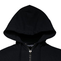 Dolce & Gabbana Black Logo Full Zip Hooded Sweatshirt Sweater