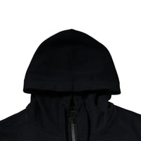 Dolce & Gabbana Black Logo Full Zip Hooded Sweatshirt Sweater