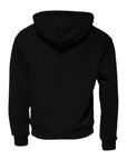 Dolce & Gabbana Black Logo Cotton Hooded Sweatshirt Sweater