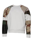 Dolce & Gabbana Multicolor Patchwork Cotton Crew Neck Sweater