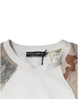 Dolce & Gabbana Multicolor Patchwork Cotton Crew Neck Sweater