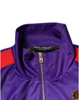 Dolce & Gabbana Purple Year Of The Pig Full Zip Bomber Sweater