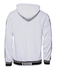 Dolce & Gabbana White Full Zip Hooded Sweatshirt Sweater