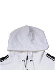 Dolce & Gabbana White Full Zip Hooded Sweatshirt Sweater