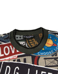 Dolce & Gabbana Multicolor Graphic Print Cotton Crew Neck T-shirt