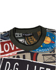 Dolce & Gabbana Multicolor Graphic Print Cotton Crew Neck T-shirt
