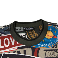 Dolce & Gabbana Multicolor Graphic Print Cotton Crew Neck T-shirt