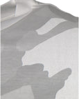 Dolce & Gabbana White Gray Camouflage Cotton Crew Neck T-shirt