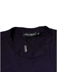 Dolce & Gabbana Purple DG Logo Cotton Crew Neck T-shirt